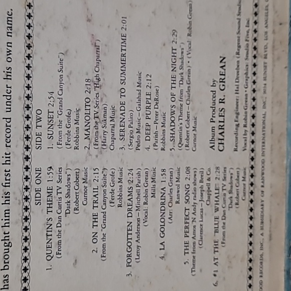 Vintage Vinyl, Quentin's Theme - Picture 3 of 5